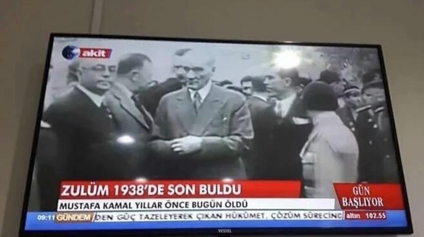 AKİT Atat&uuml;rk'&uuml;n &Ouml;l&uuml;m Yıl D&ouml;n&uuml;m&uuml;nde Yine, Yeniden T&uuml;rkiye'de "Basın &Ouml;zg&uuml;rl&uuml;ğ&uuml;" Olduğunu Hatırlattı