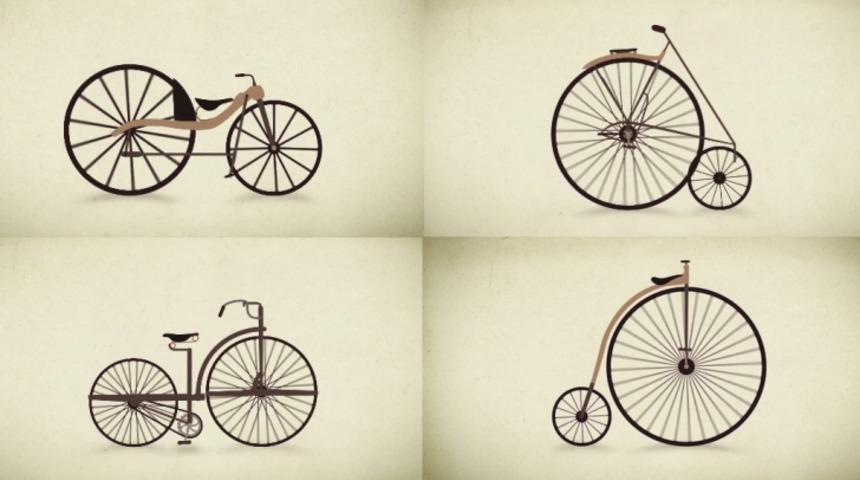 Beyin Yakan Bir Video İle, Y&uuml;zyıllar İ&ccedil;inde Bisikletin Evrimi