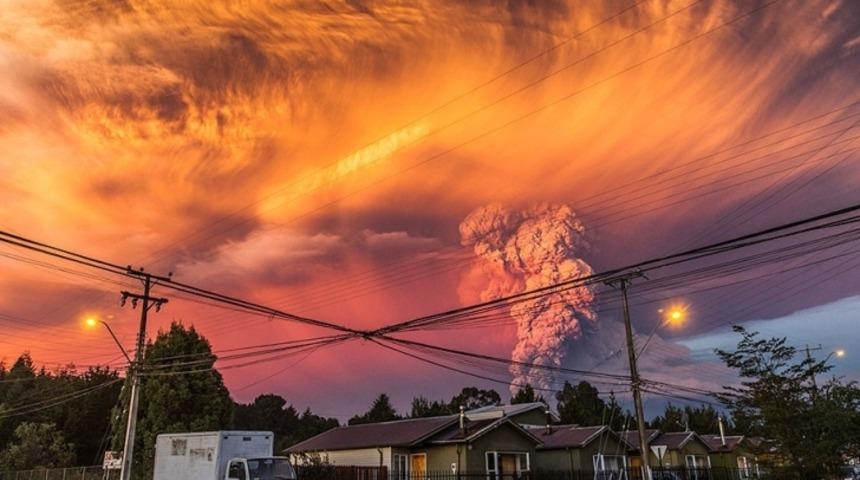 G&ouml;z Alıcı Fotoğraflarla Calbuco Yanardağ Patlaması