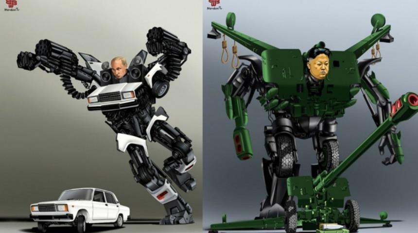 G&uuml;nd&uuml;z Aghayev İ&ccedil;lerinde Cumhurbaşkanı Erdoğan'ın Da Bulunduğu, D&uuml;nyaya Y&ouml;n Veren Liderleri Transformers'e Benzetti! 