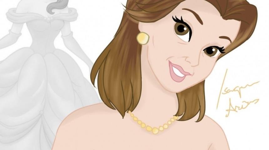 Prensesler de Yaşlanır... Brezilyalı Yetenek Isaqua Areas, İlk &Ccedil;izildikleri G&uuml;nk&uuml; Yaşlarından Bug&uuml;ne, Disney Prenseslerini Resmetti