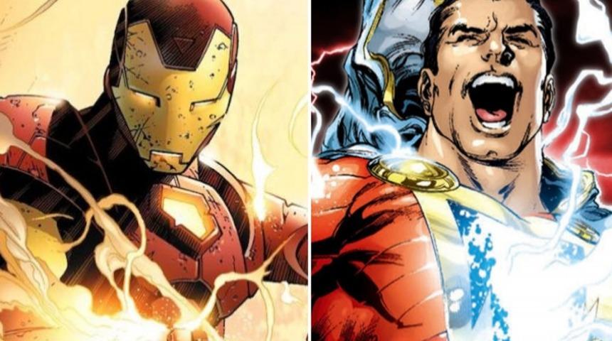 Marvel DC Kapışmasında 6. Round: Zengin Z&uuml;ppe Iron Man (nam-ı diğer Tony Stark), B&uuml;y&uuml;n&uuml;n Efendisi Shazam'a Karşı