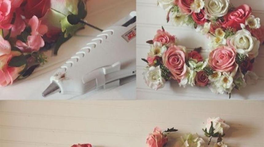 Evde Yapabileceğiniz Dekoratif &Ccedil;i&ccedil;ek Fikri Burada!