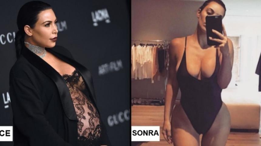 Kim Kardashian Hamilelikten Sonra Nasıl Tekrar B&ouml;yle Oldu?