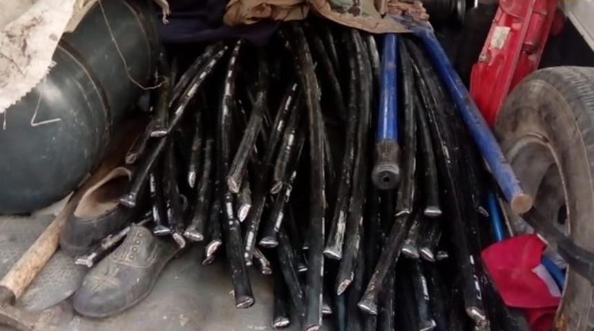 Kablo hırsızlarına tutuklama