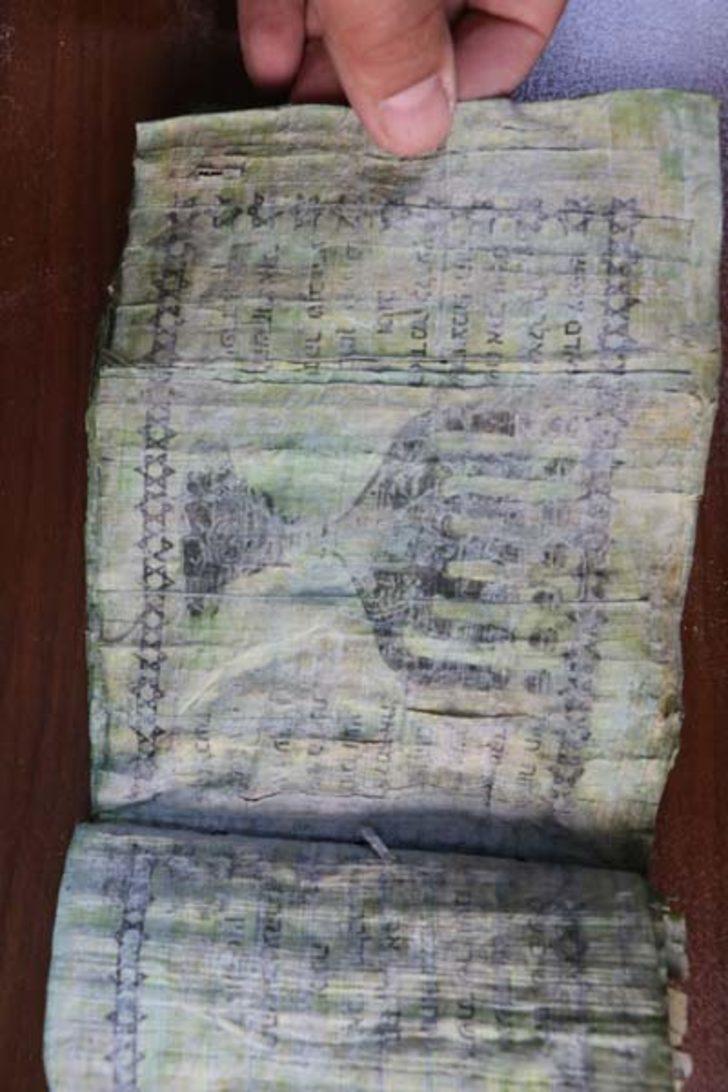 Jandarma İbranice el yazısı ile dini resim ve figürlerin yer aldığı kitap ele geçirdi G4