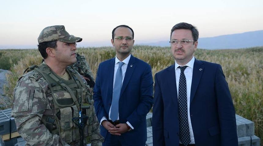 Vali Ünlü, hudut hattında incelemelerde bulundu