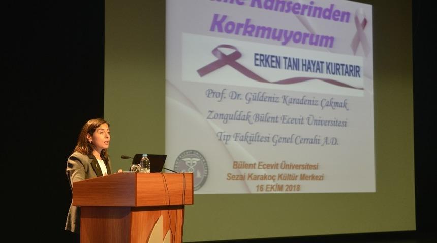 Karadeniz&rsquo;den, "Meme Kanserinden Korkmuyorum" semineri