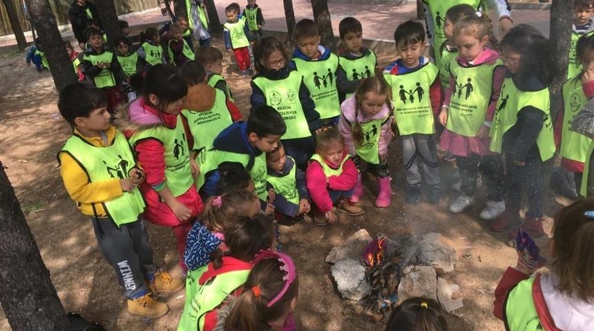 Anaokulu &ouml;ğrenci eğlenerek &ouml;ğreniyorlar