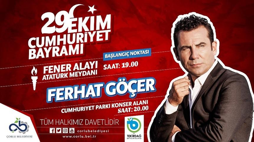 Cumhuriyet konserinde Ferhat G&ouml;&ccedil;er sahne alacak