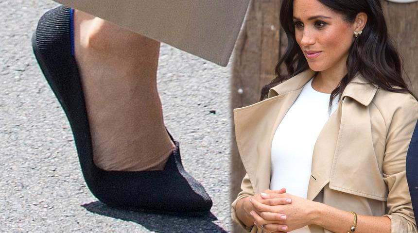 Meghan Markle topuklu ayakkabıdan da vazge&ccedil;ti! Giydiği babetle takdir topladı