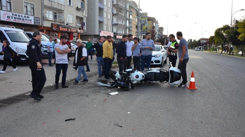 &Uuml;nye&rsquo;de kaza: 1 yaralı