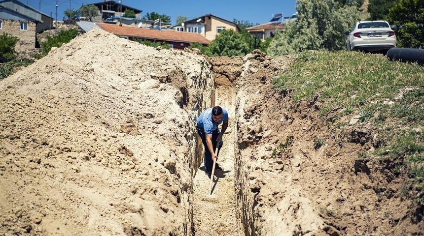 Arapgir&rsquo;e 5 bin 100 metrelik kanalizasyon hattı