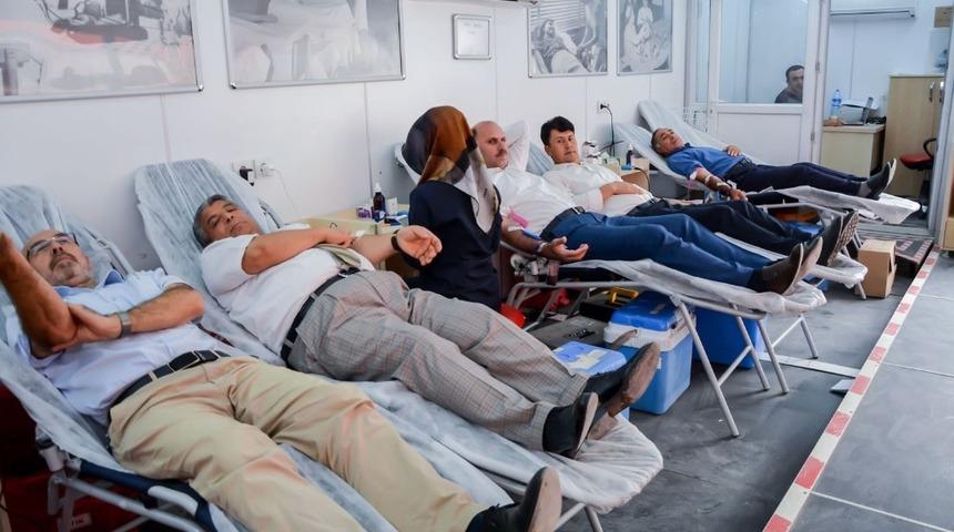 Ceylanpınar Belediye’sinden kan bağışına destek