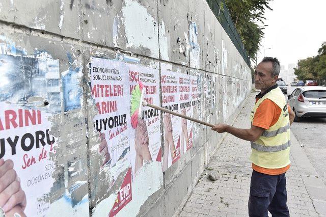 İzinsiz afişlere sıkı denetim