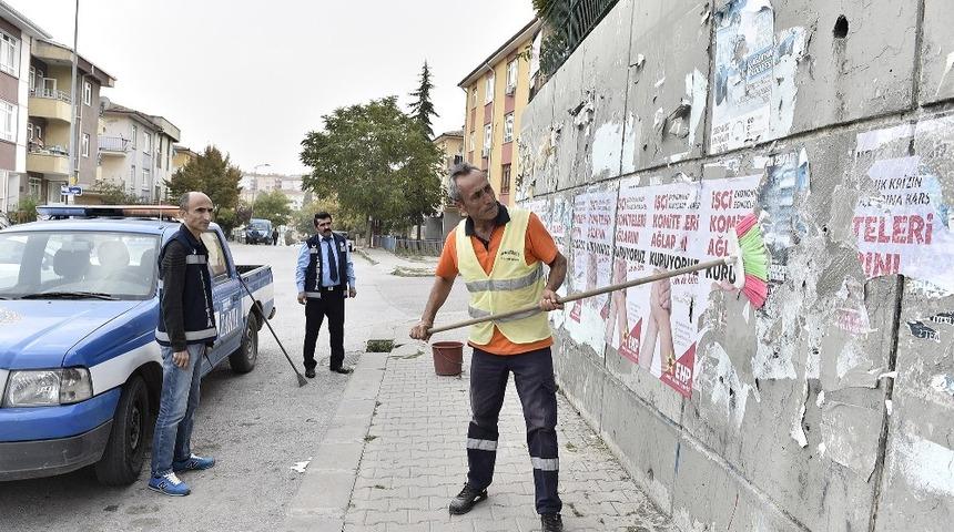 İzinsiz afişlere sıkı denetim