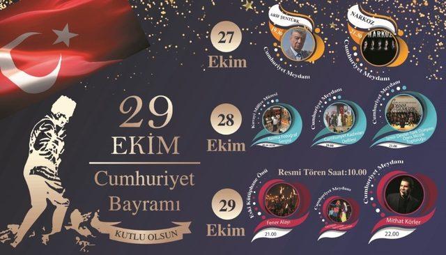 Burhaniye’de Cumhuriyet Bayramına 3 gün 3 gece kutlama