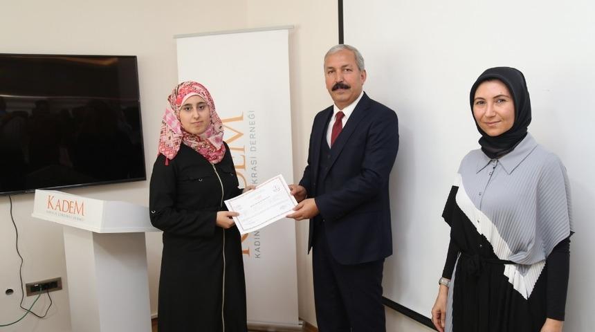 T&uuml;rk&ccedil;e &ouml;ğrenen Suriyeli &ouml;ğretmenler sertifikalarını aldı