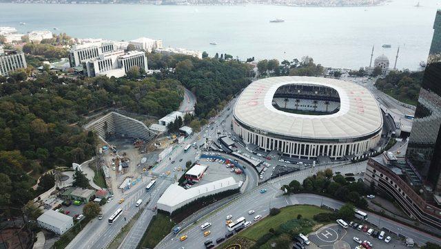 Maçka'daki tünel çalışmaları havadan fotoğraflandı