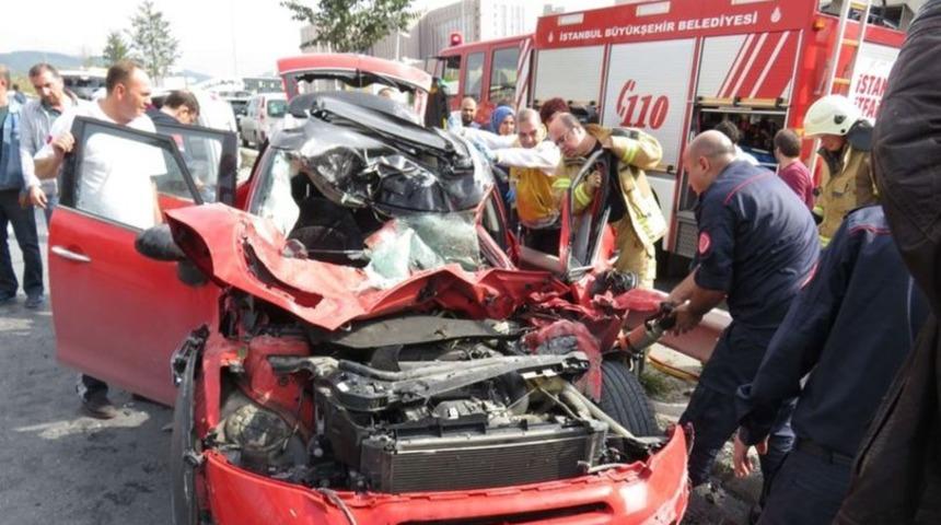 Maltepe'de feci kaza!