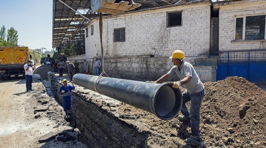 8 mahalleye 8 bin 520 metrelik içmesuyu hattı