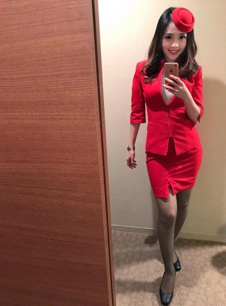 Gizlice fotoğrafları çekilen hostes dünyanın dilinde G3