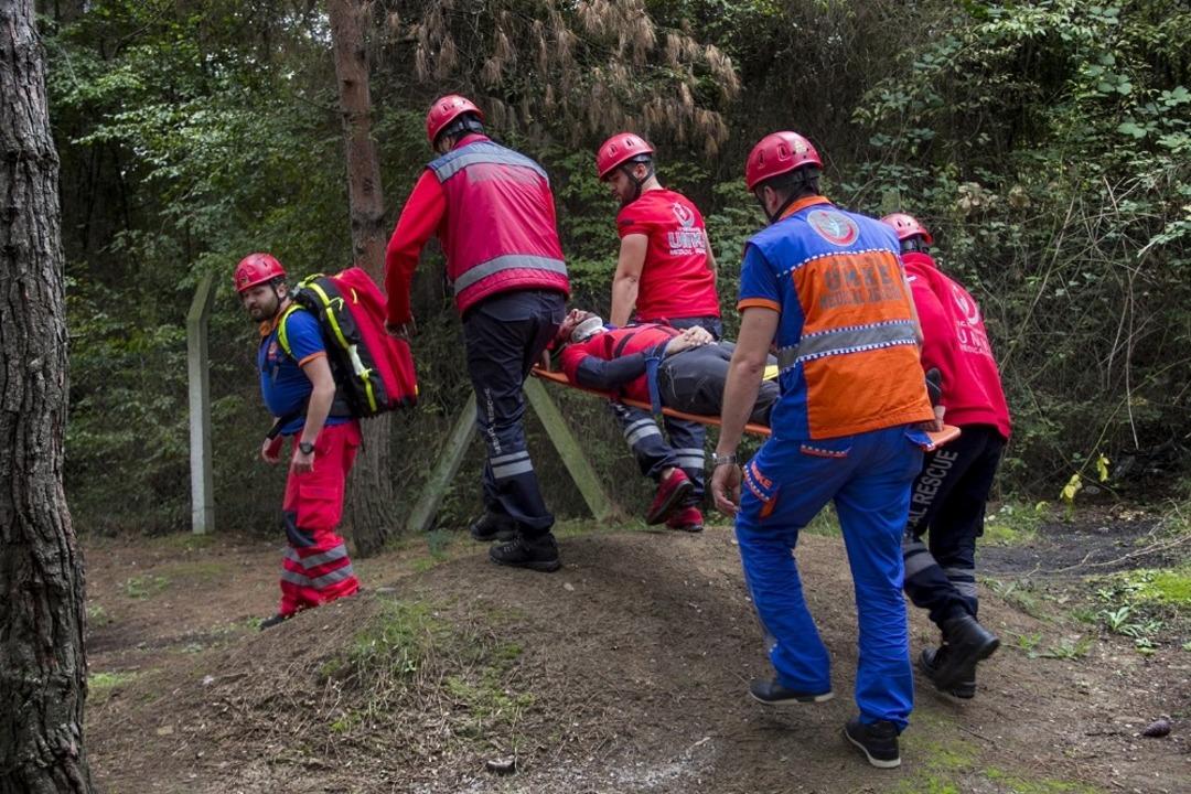 Samsun UMKE&rsquo;den nefes kesen tatbikat