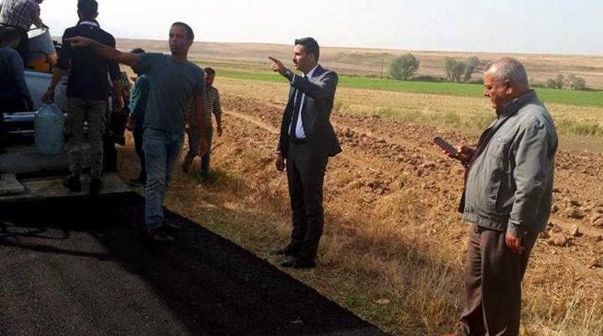 Balişeyh&rsquo;te k&ouml;y yolları asfaltlanıyor