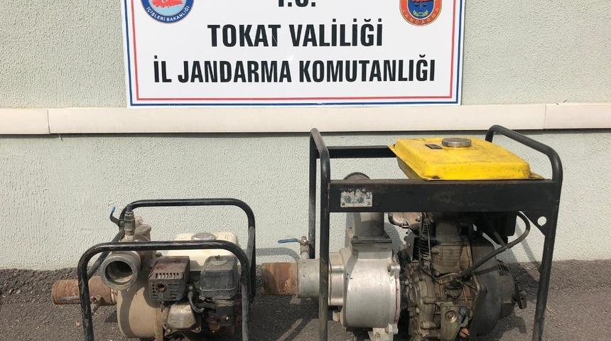 Tokat&rsquo;ta su motorlarını &ccedil;alan hırsız yakalandı
