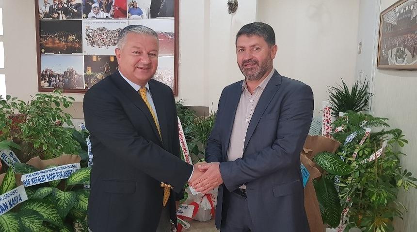 Kaymakam Duru&rsquo;dan AK Parti İl&ccedil;e Başkanı Turan&rsquo;a iade-i ziyaret