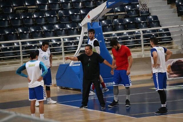 Denizli Basket Kepez maçı öncesi son hazırlıklarını yaptı