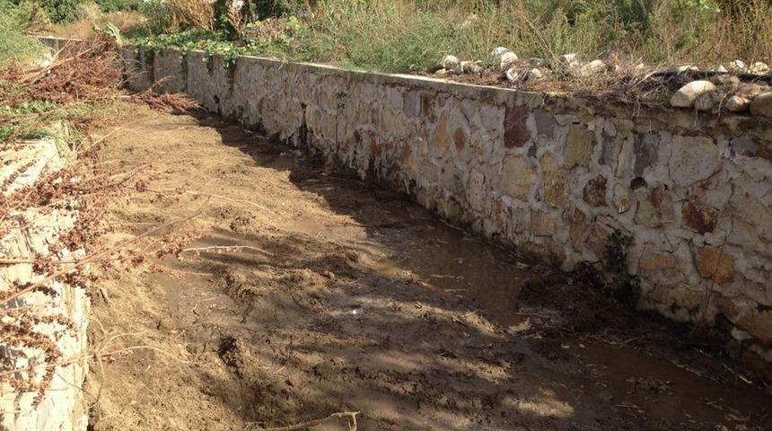 G&uuml;neşli&rsquo;de dere taşkın riski ortadan kaldırıldı