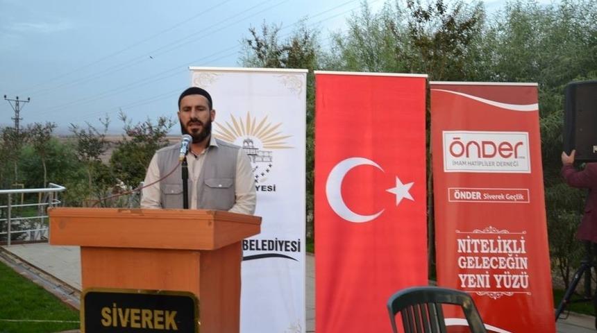 Siverek’te imam hatipliler yemekte bir araya geldi