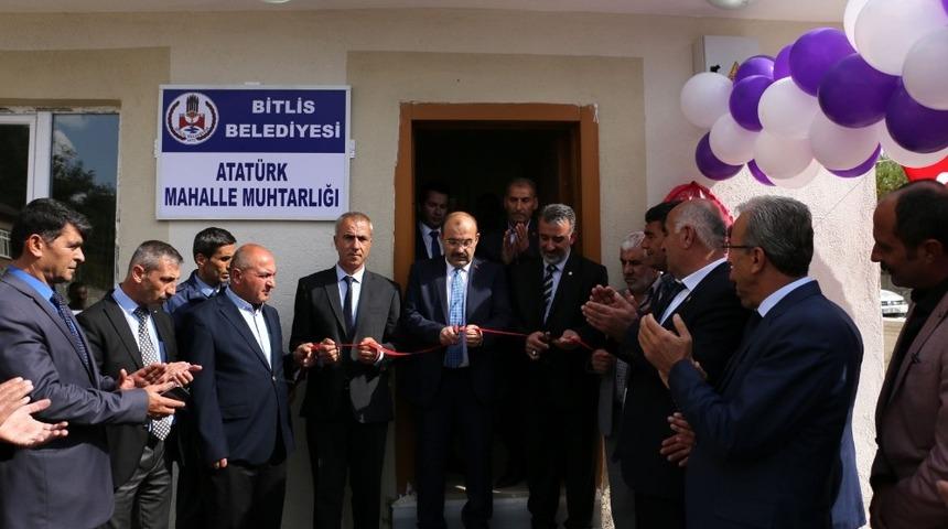 Bitlis&rsquo;te muhtarlık hizmet binası yapıldı