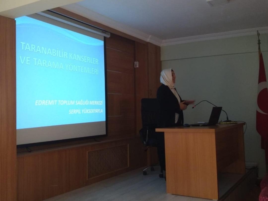 M&uuml;ft&uuml;l&uuml;k personeline kanser farkındalık eğitimi