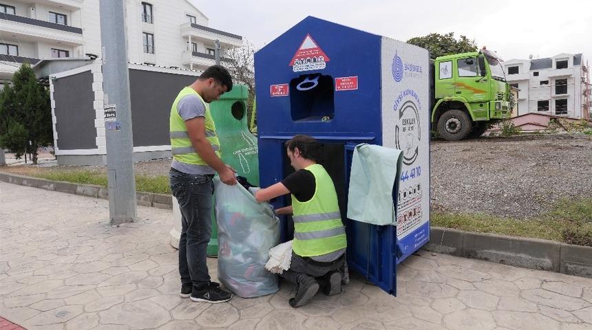 Başiskele&rsquo;de her ay 5 ton tekstil atığı toplanıyor