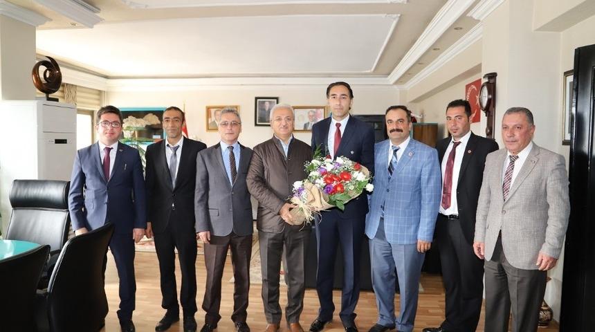 Muhtarlardan Başkan Başsoy&rsquo;a ziyaret