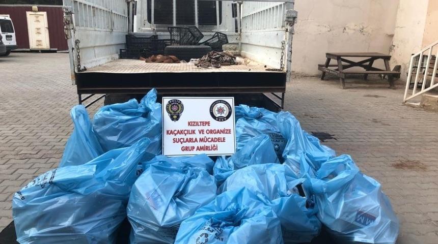 Mardin&rsquo;de 10 bin 860 paket ka&ccedil;ak sigara ele ge&ccedil;irildi