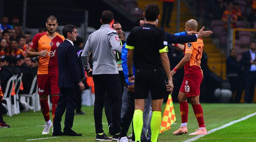 Galatasaray-Bursaspor ma&ccedil;ında Serdar Aziz, Feghouli ve Fernando sakatlanarak oyundan &ccedil;ıktı