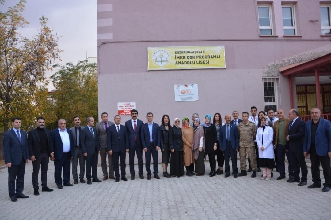 Aşkale&rsquo;de iki Okul iki K&uuml;t&uuml;phane a&ccedil;ılışı