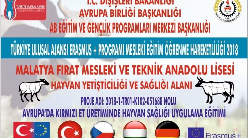 Fırat Tarım Meslek Lisesi Avrupa yolunda
