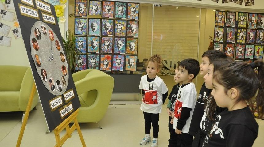 Gaziantep&rsquo;te "Atam&rsquo;a &Ouml;zlem" konulu resim yarışması d&uuml;zenlendi