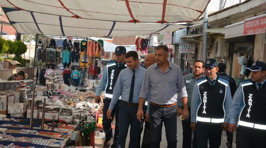 K&ouml;şk&rsquo;te etiket denetimi yapıldı