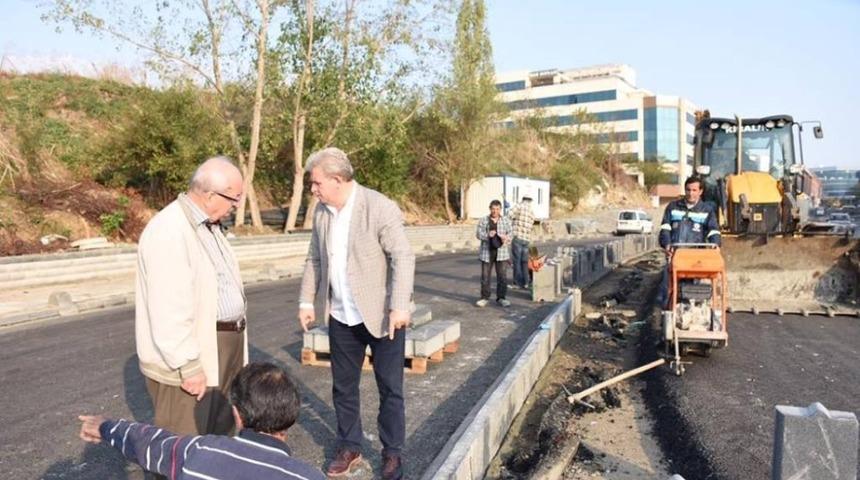 Başkan Albayrak, G&uuml;neş Sokak&rsquo;ta incelemelerde bulundu