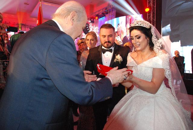 MHP Genel Başkanı Bahçeli, nikah şahidi oldu