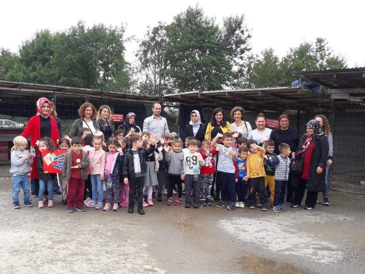 Anaokulu öğrencilerine hayvan sevgisi aşılandı G5