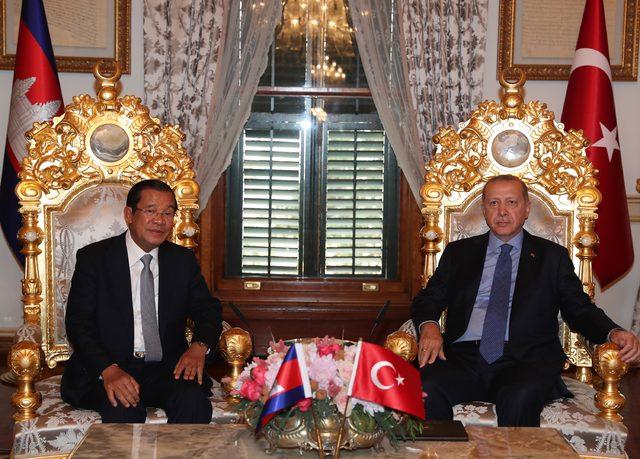 Cumhurbaşkanı Erdoğan Kamboçya Başkanını kabul etti