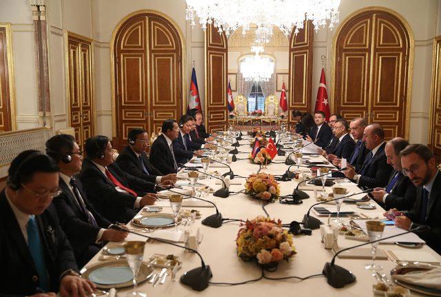 Cumhurbaşkanı Erdoğan Kamboçya Başkanını kabul etti