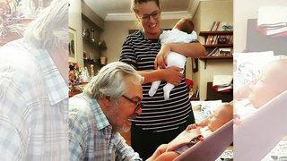 Rutkay Aziz'in torun ziyareti