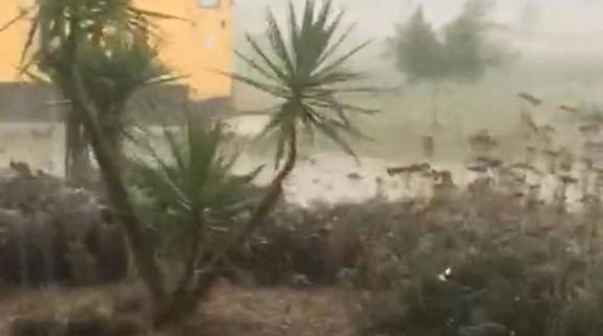 Antalya&rsquo;da şiddetli yağmur etkili oldu